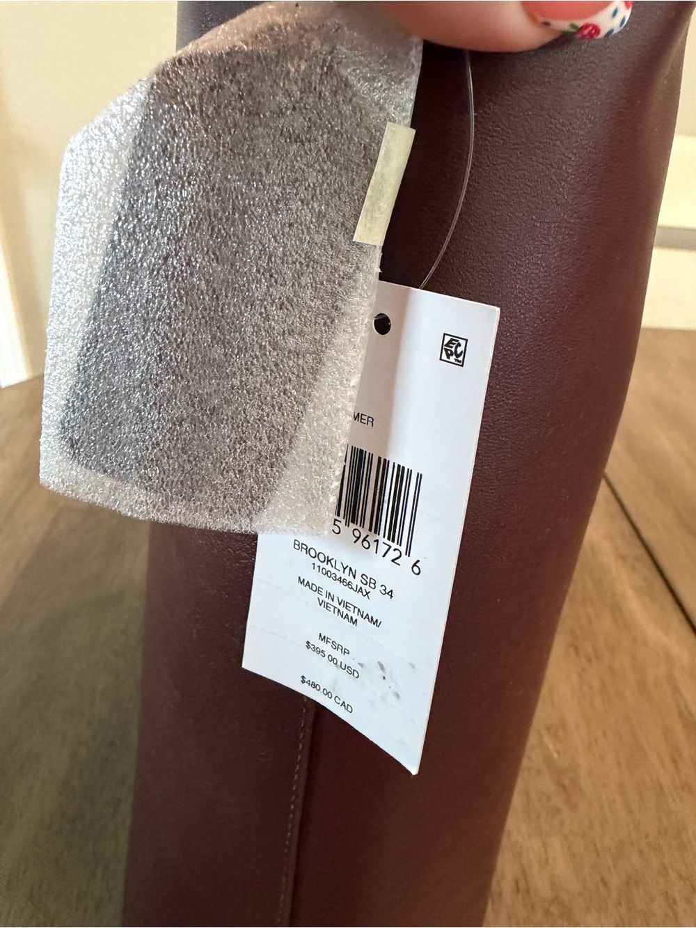 NWT Coach Brooklyn Shoulder bag 34 in Merlot - Picture 4 of 5